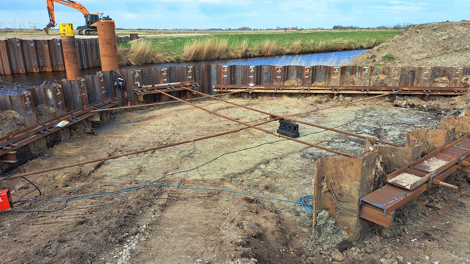 Wasserstandsabsenkung im Benser Tief